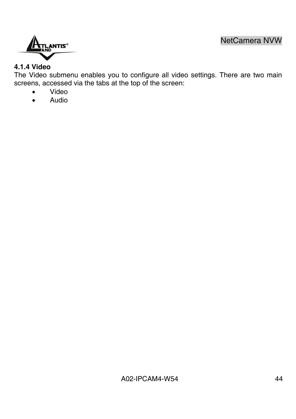 Atlantis Land A02-IPCAM4-W54 User Manual | Page 43 / 85