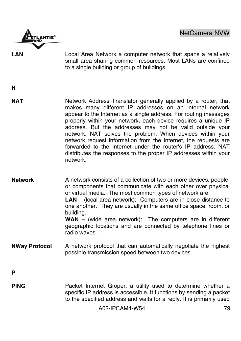 Atlantis Land A02-IPCAM4-W54 User Manual | Page 78 / 85
