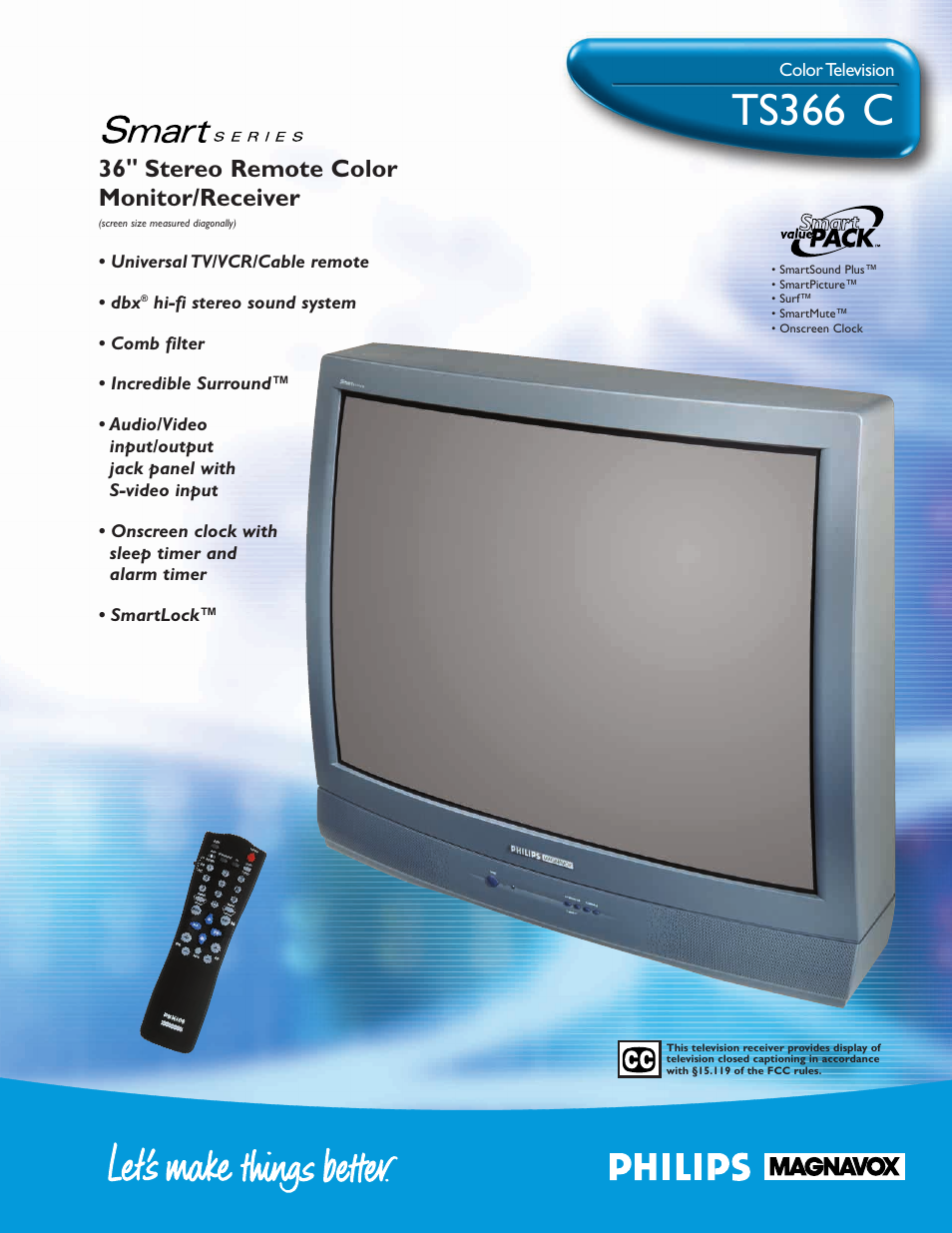 Philips TS3661C User Manual | 2 pages