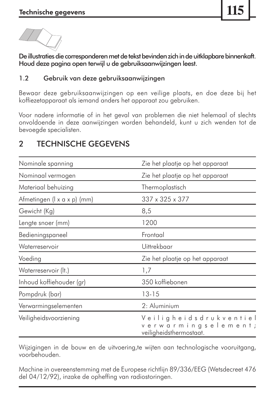 2technische gegevens | Philips 741453007 User Manual | Page 115 / 132