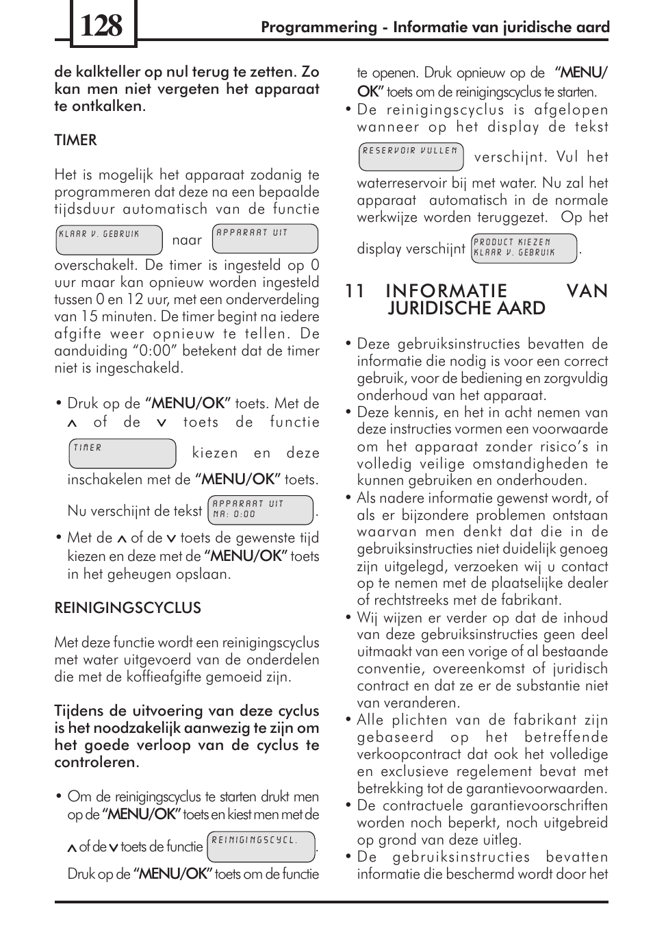 11 informatie van juridische aard | Philips 741453007 User Manual | Page 128 / 132