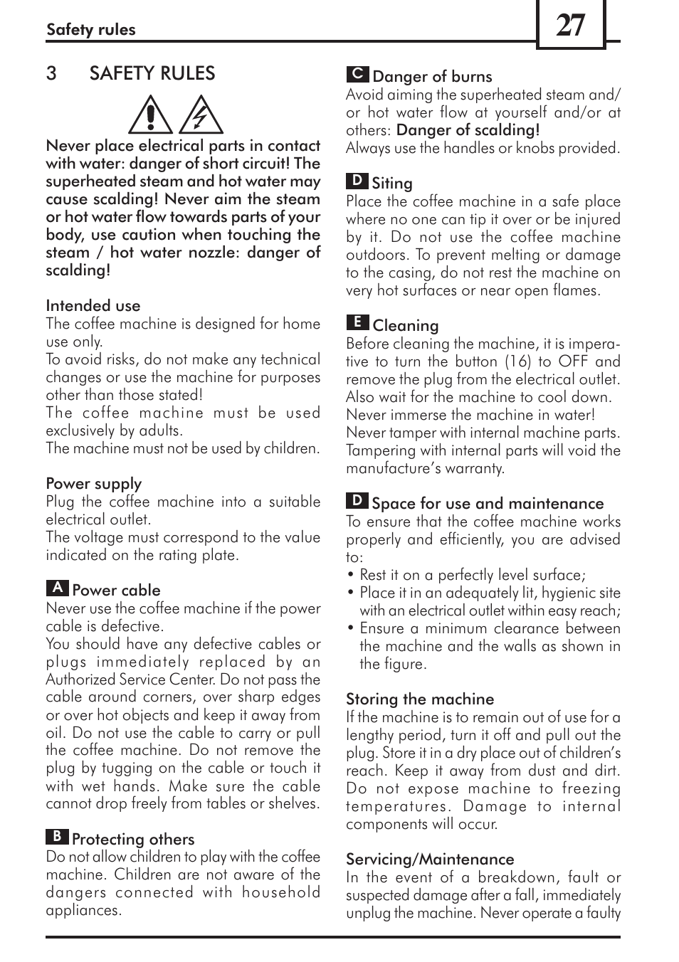 3safety rules | Philips 741453007 User Manual | Page 27 / 132