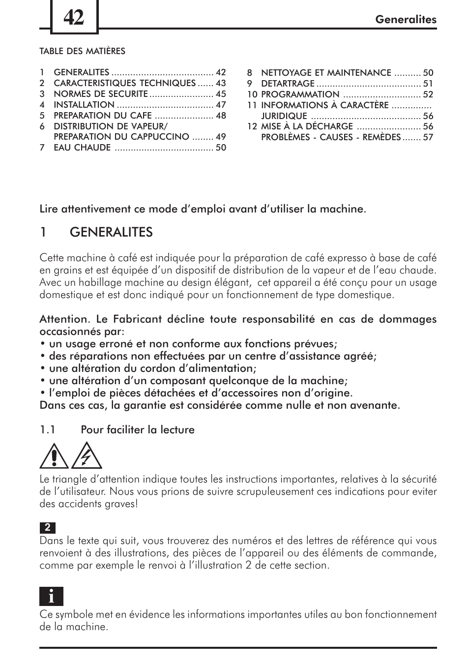 1generalites | Philips 741453007 User Manual | Page 42 / 132