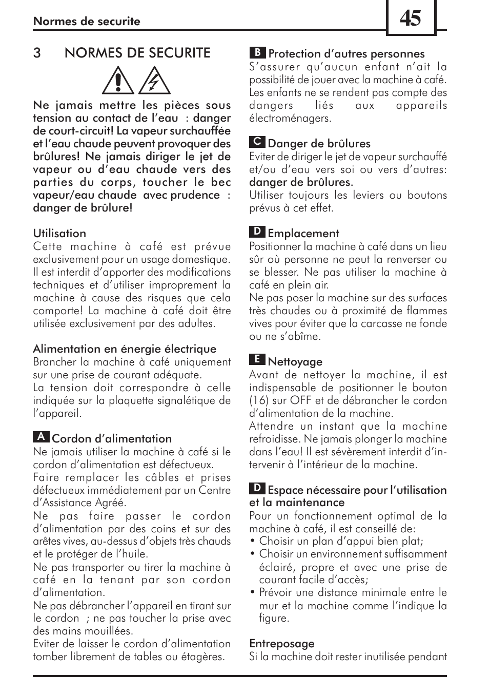 3normes de securite | Philips 741453007 User Manual | Page 45 / 132