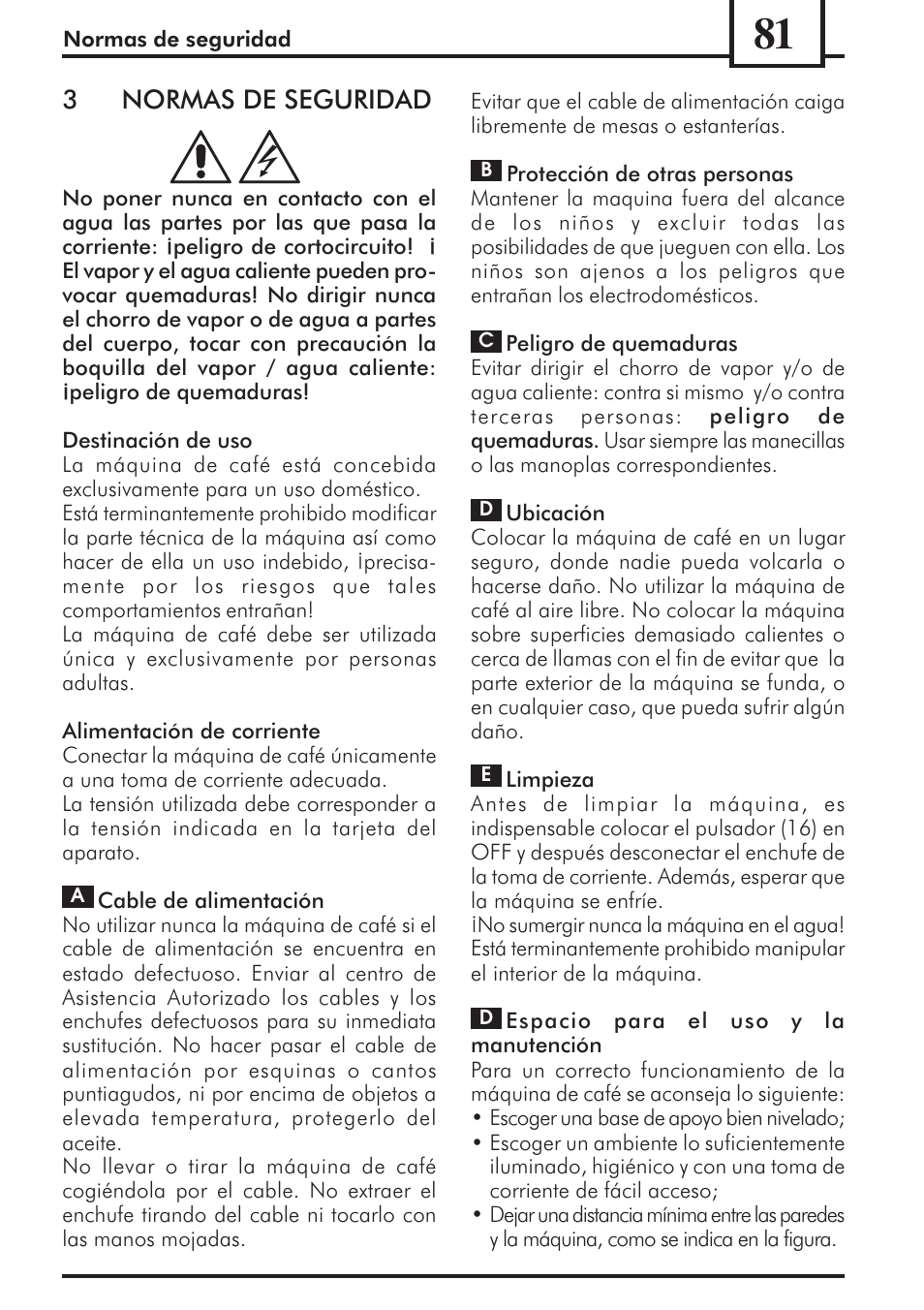 3normas de seguridad | Philips 741453007 User Manual | Page 81 / 132