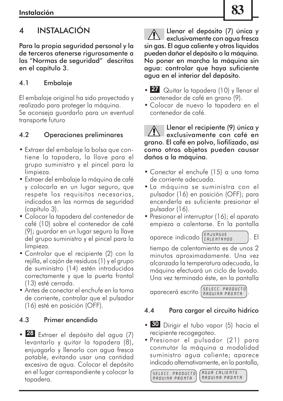 4instalación | Philips 741453007 User Manual | Page 83 / 132