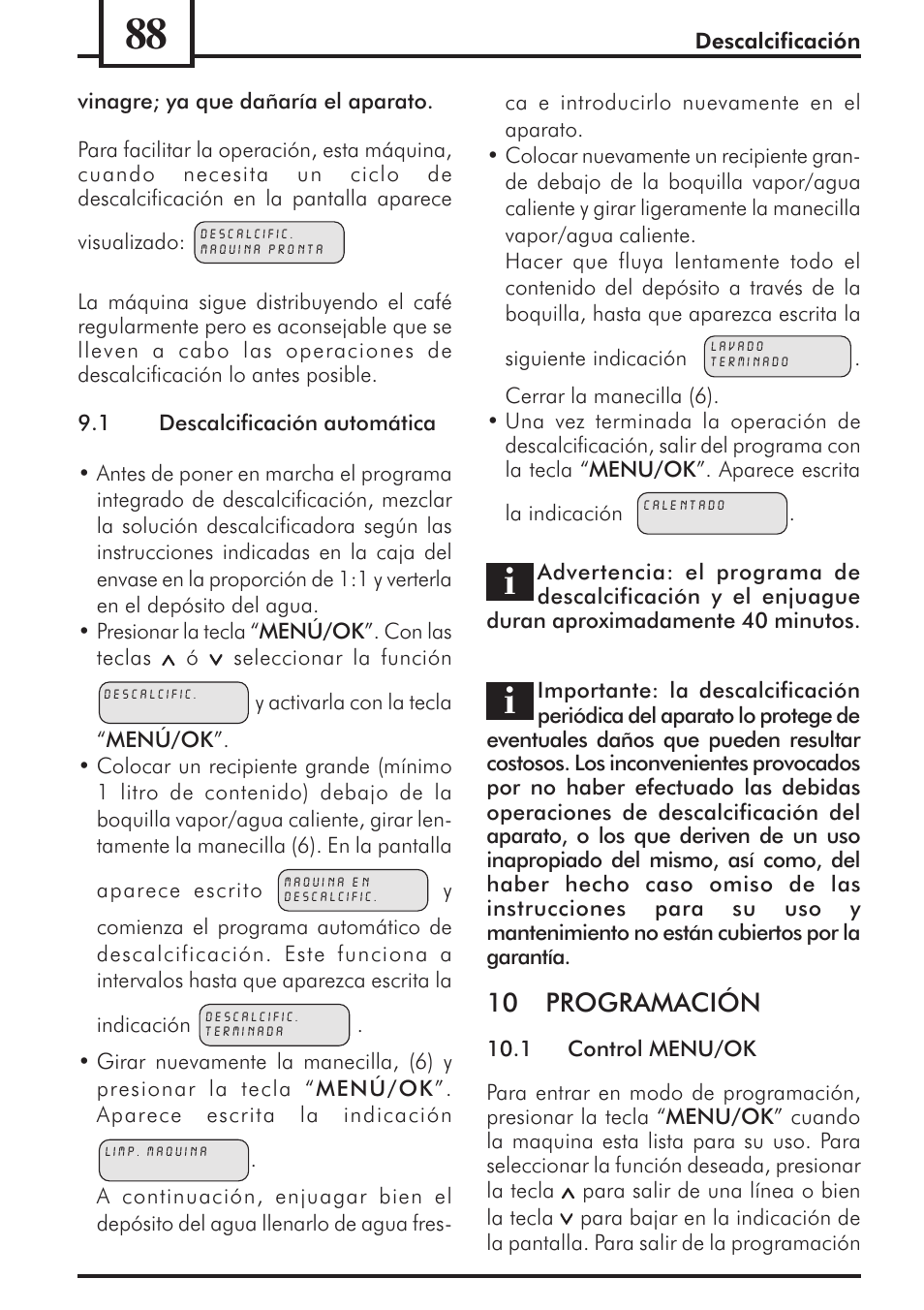 10 programación | Philips 741453007 User Manual | Page 88 / 132