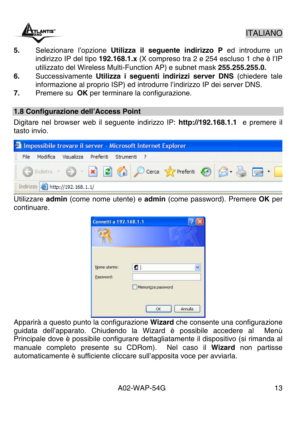 Atlantis Land A02-WAP-54G User Manual | Page 13 / 49