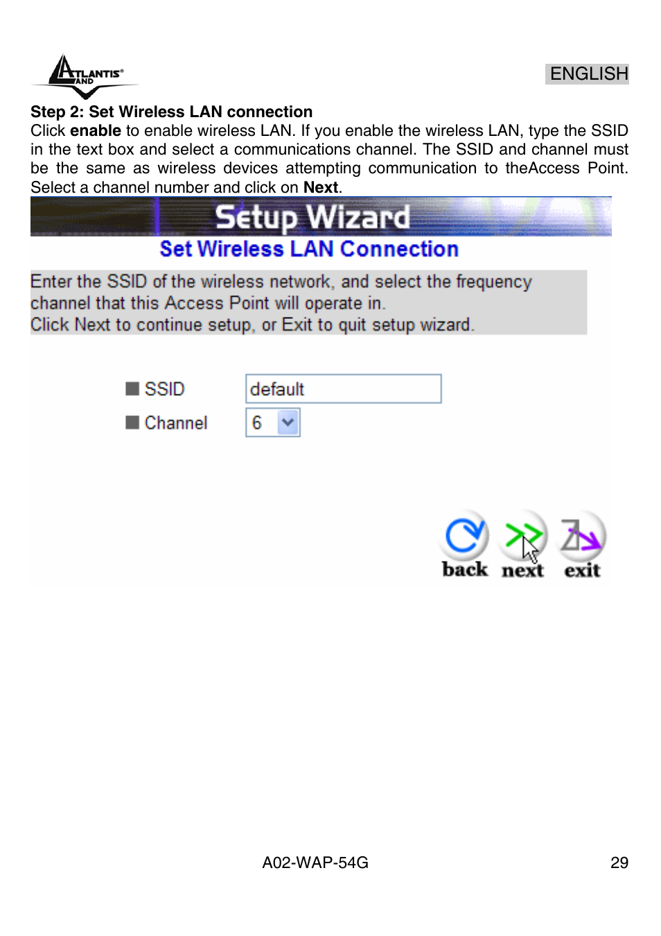 Atlantis Land A02-WAP-54G User Manual | Page 29 / 49