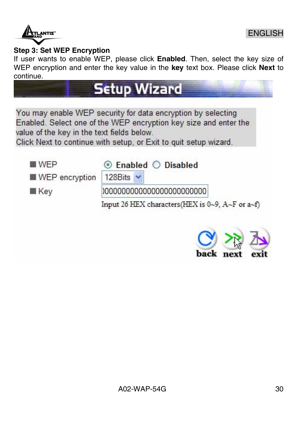 Atlantis Land A02-WAP-54G User Manual | Page 30 / 49
