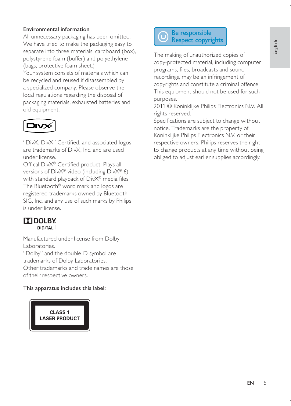 Philips Car infotainment system CID3610 6.5" touch screen navigation Bluetooth User Manual | Page 4 / 35
