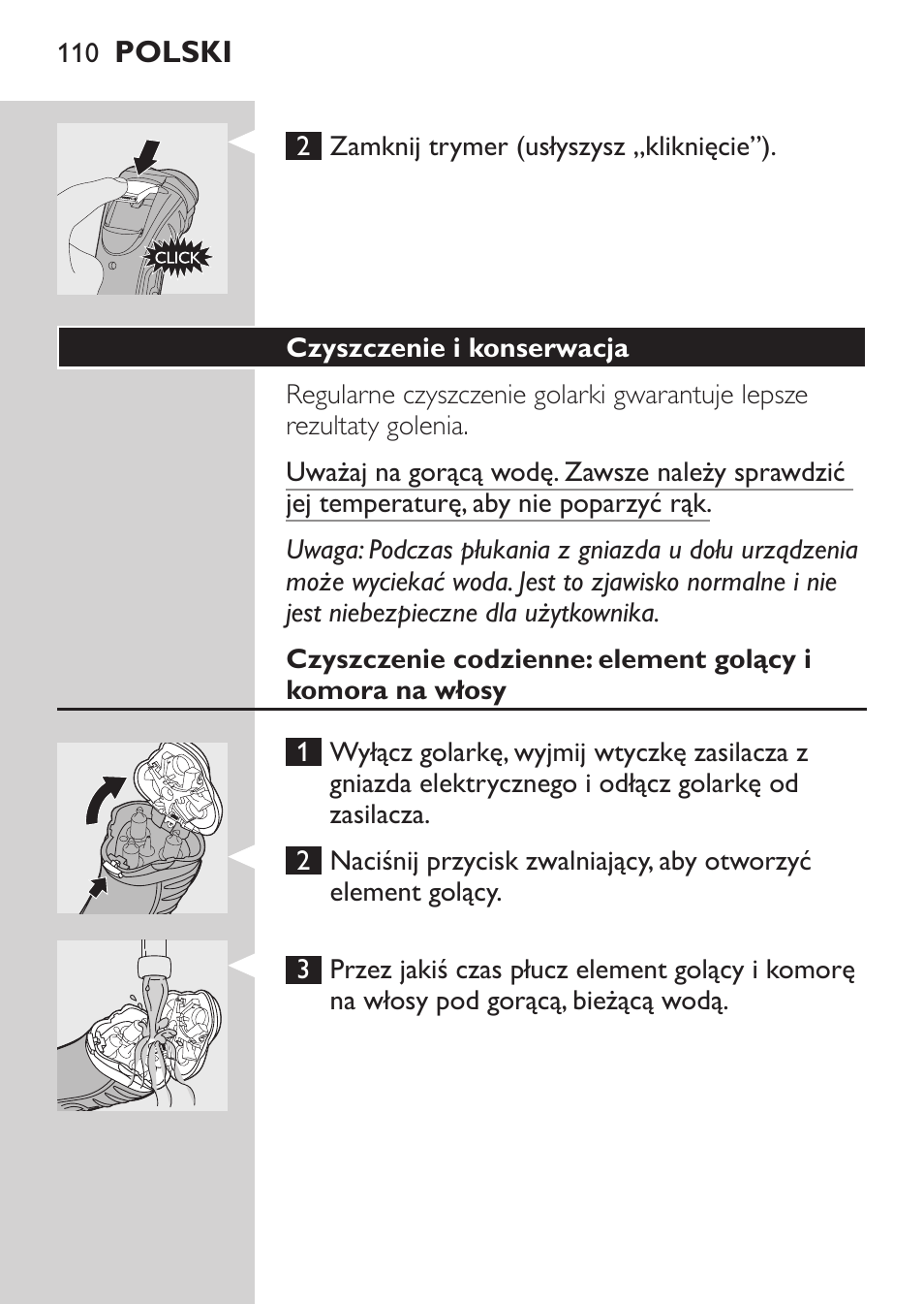 Czyszczenie i konserwacja | Philips HQ7380-17 User Manual | Page 108 / 184