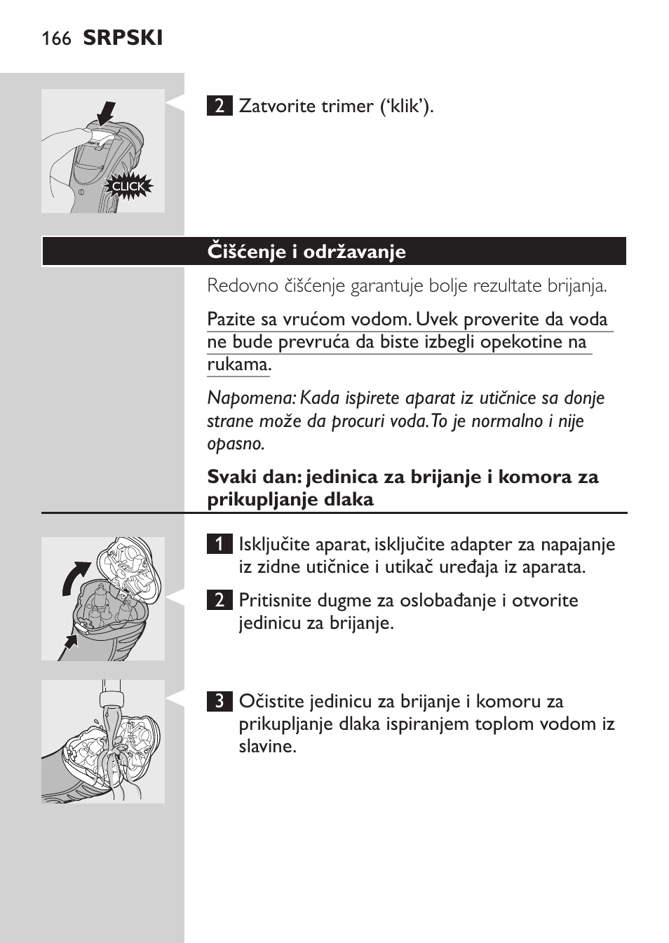 Čišćenje i održavanje | Philips HQ7380-17 User Manual | Page 164 / 184