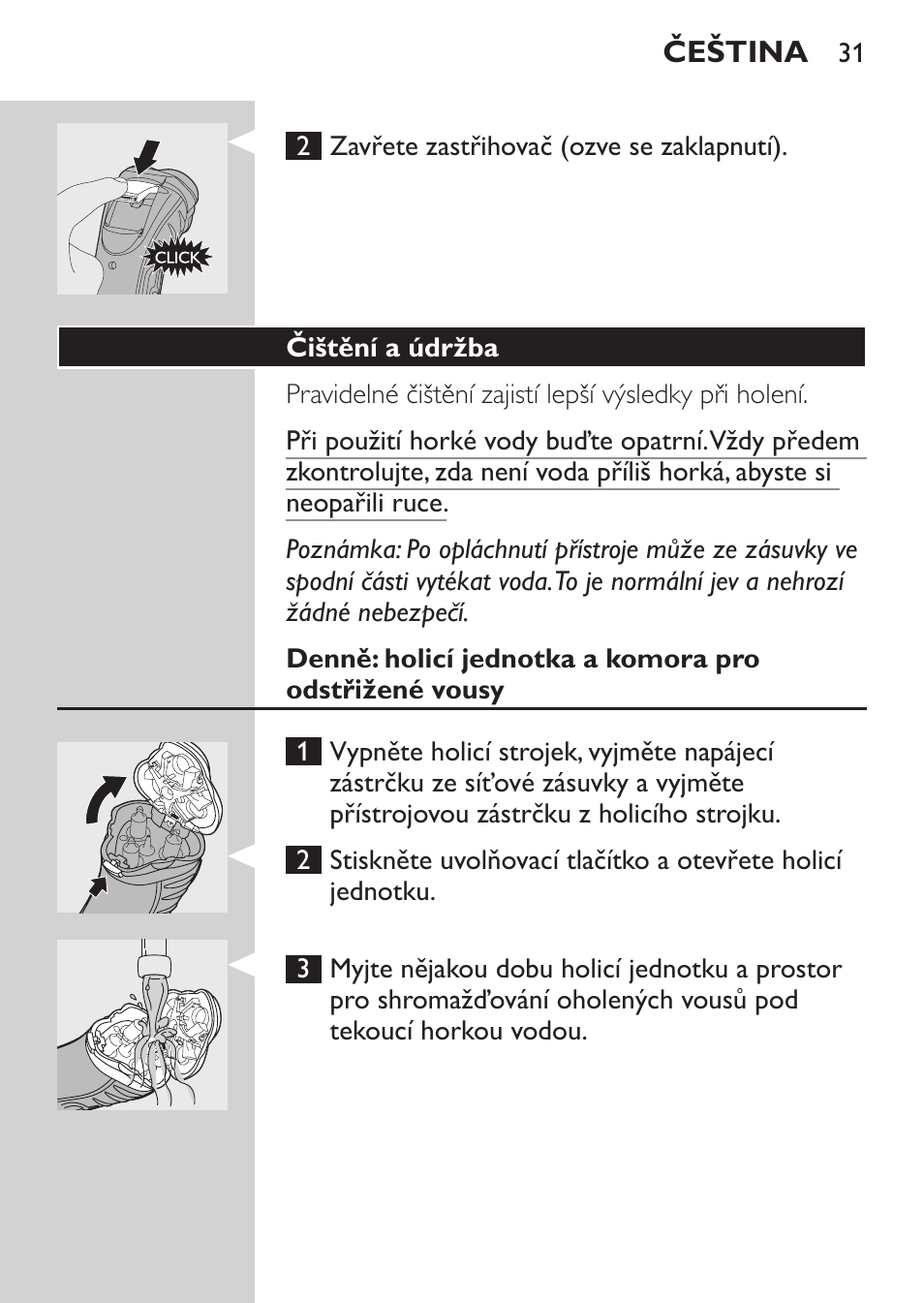 Čištění a údržba | Philips HQ7380-17 User Manual | Page 29 / 184