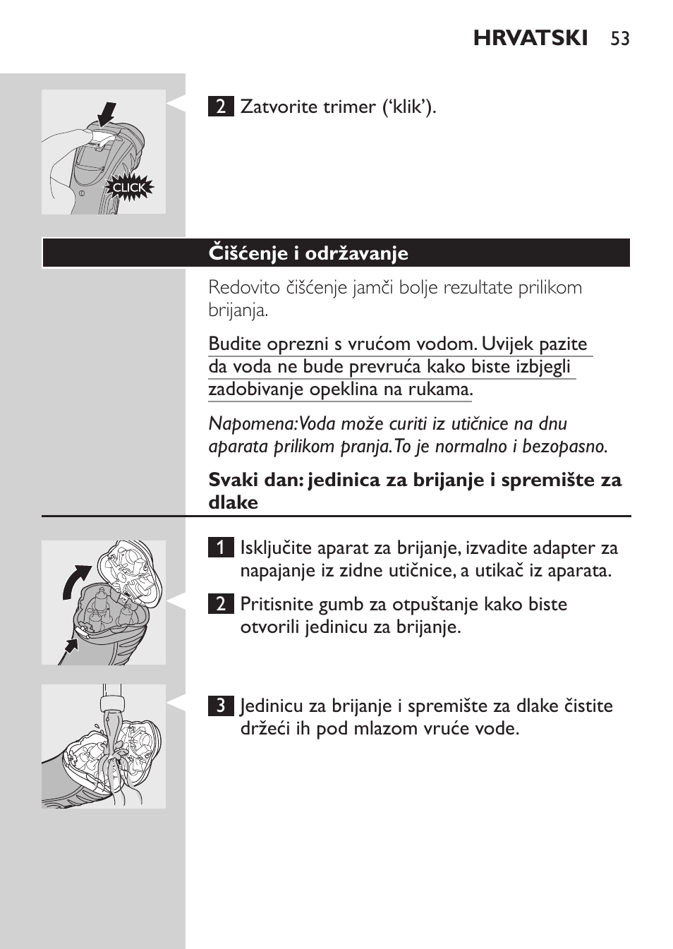 Čišćenje i održavanje | Philips HQ7380-17 User Manual | Page 51 / 184