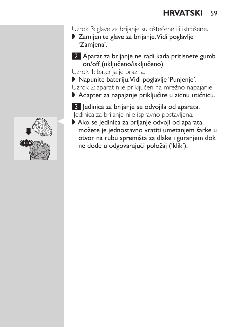 Philips HQ7380-17 User Manual | Page 57 / 184