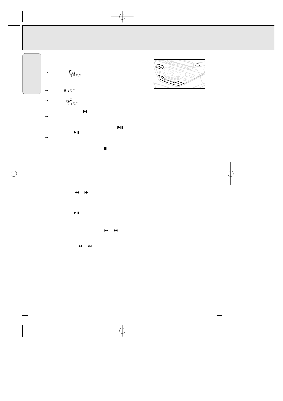 Cd player | Philips AZ156017 User Manual | Page 12 / 47