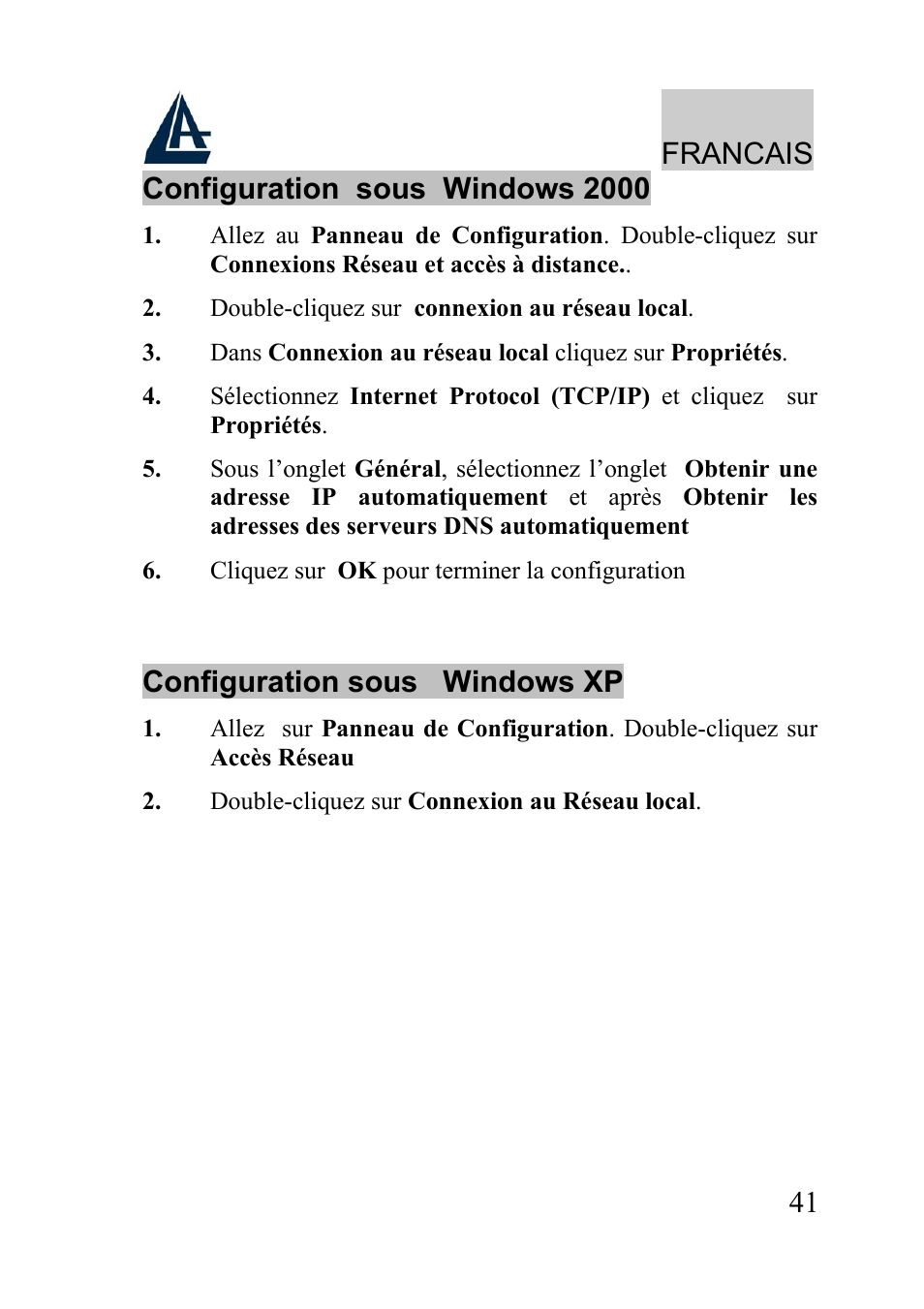 Atlantis Land WIRELESS ROUTER ADSL A02-RA210-W54 User Manual | Page 41 / 64