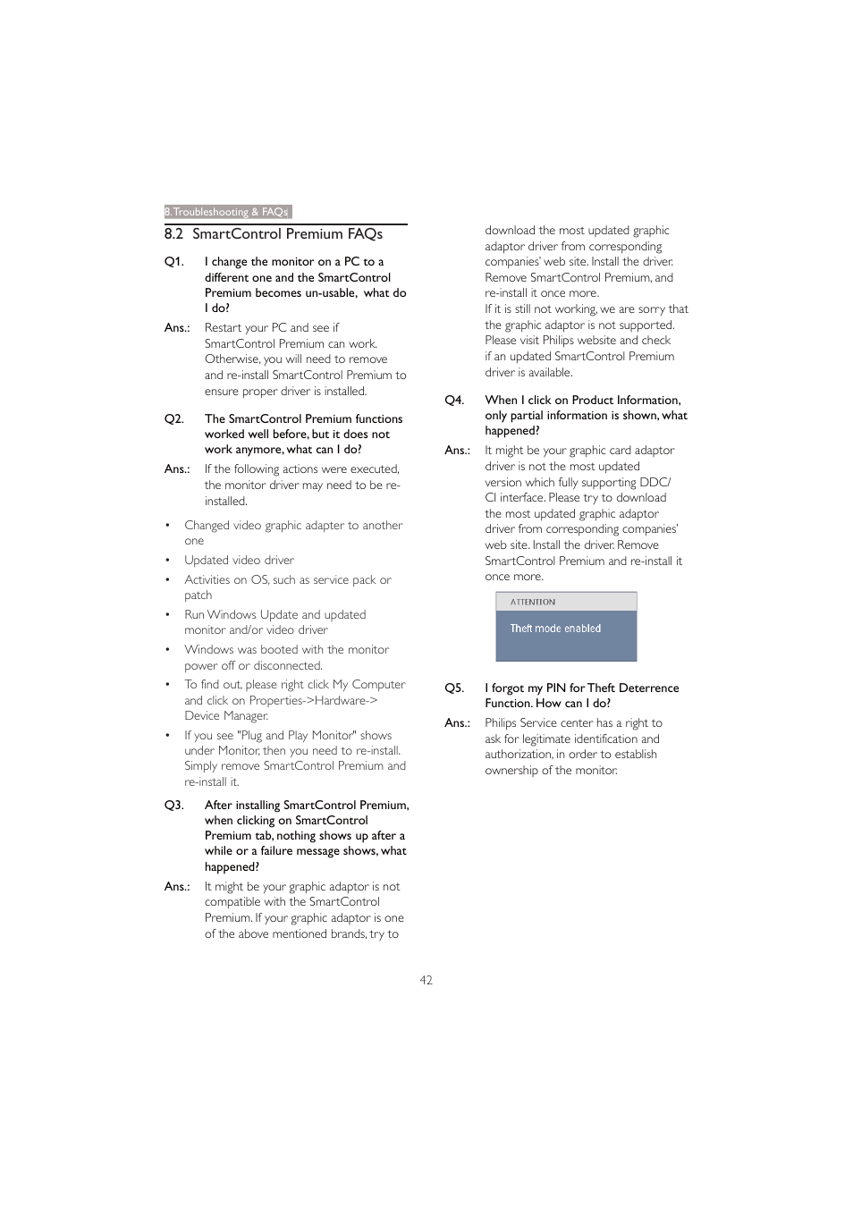 Philips 201BL2CS-00 User Manual | Page 44 / 47