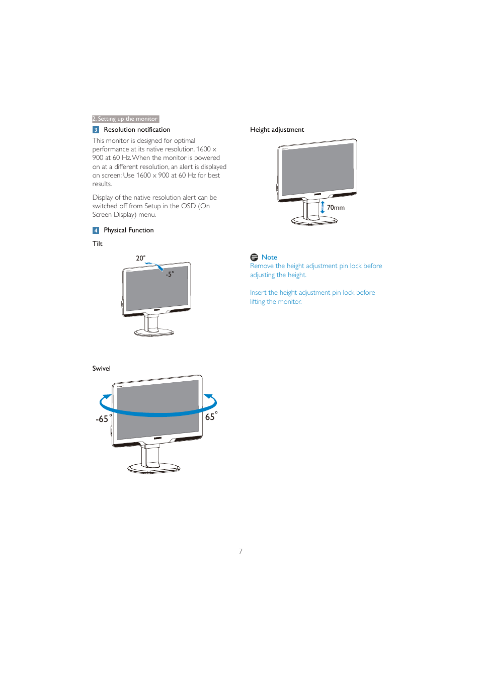 Philips 201BL2CS-00 User Manual | Page 9 / 47