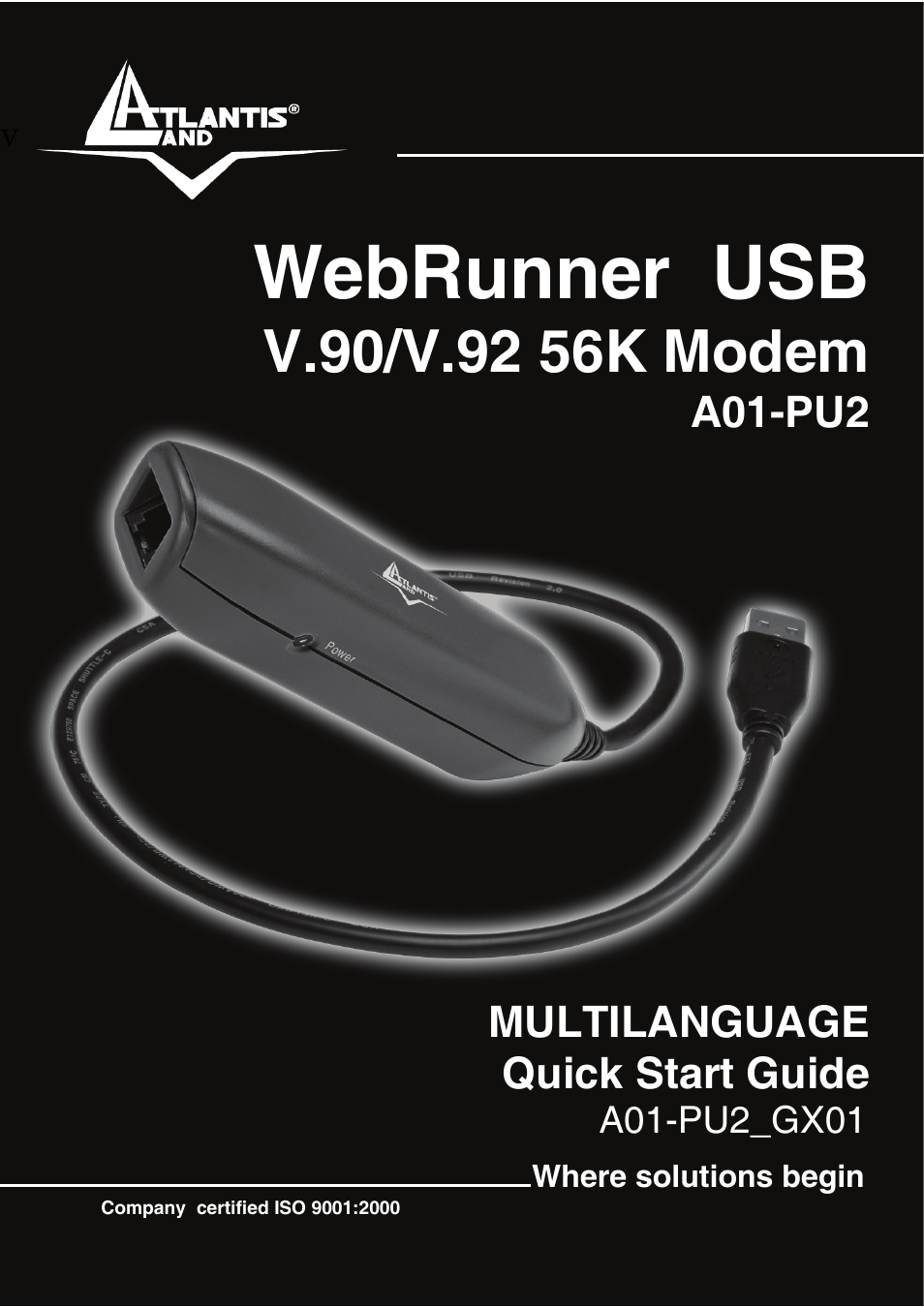 Atlantis Land WEBRUNNER USB A01-PU2 User Manual | 35 pages