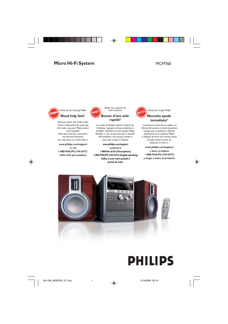 Philips MCM760-37B User Manual | 36 pages