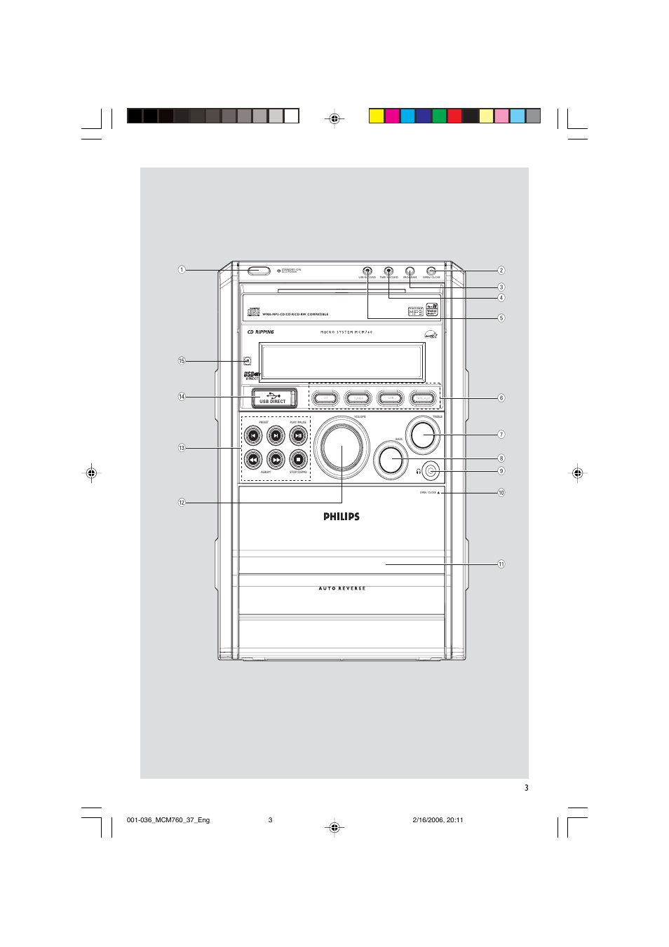 Philips MCM760-37B User Manual | Page 3 / 36
