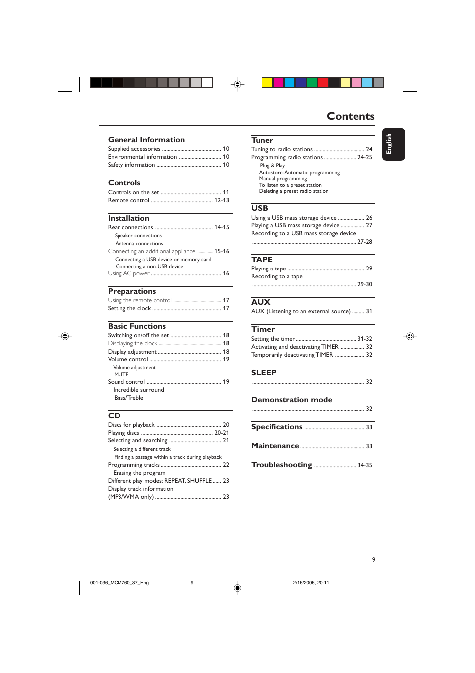 Philips MCM760-37B User Manual | Page 9 / 36