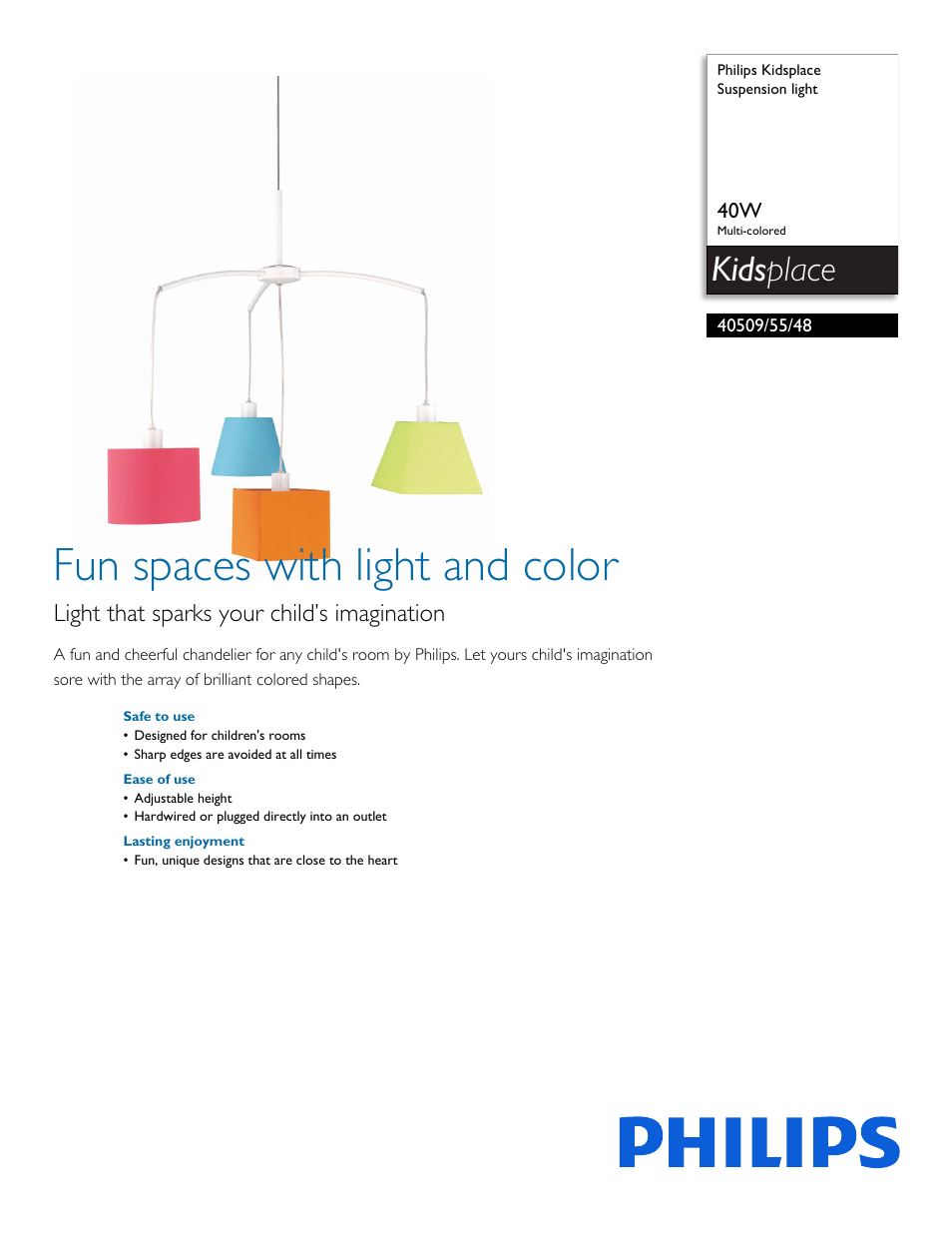 Philips 405095548 User Manual | 2 pages