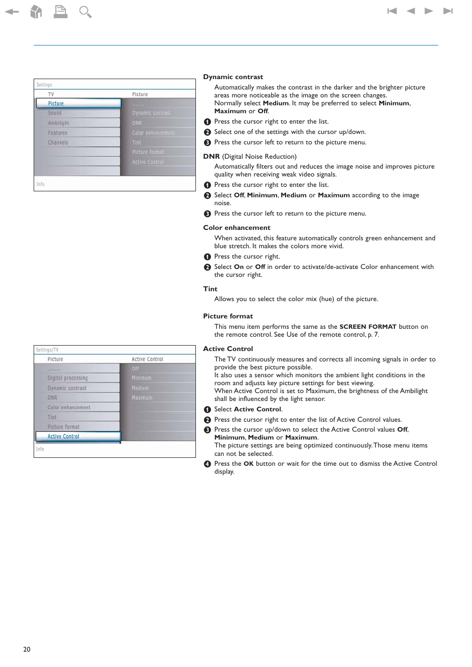 Philips 42" LCD flat HDTV Pixel Plus 2 HD User Manual | Page 22 / 54