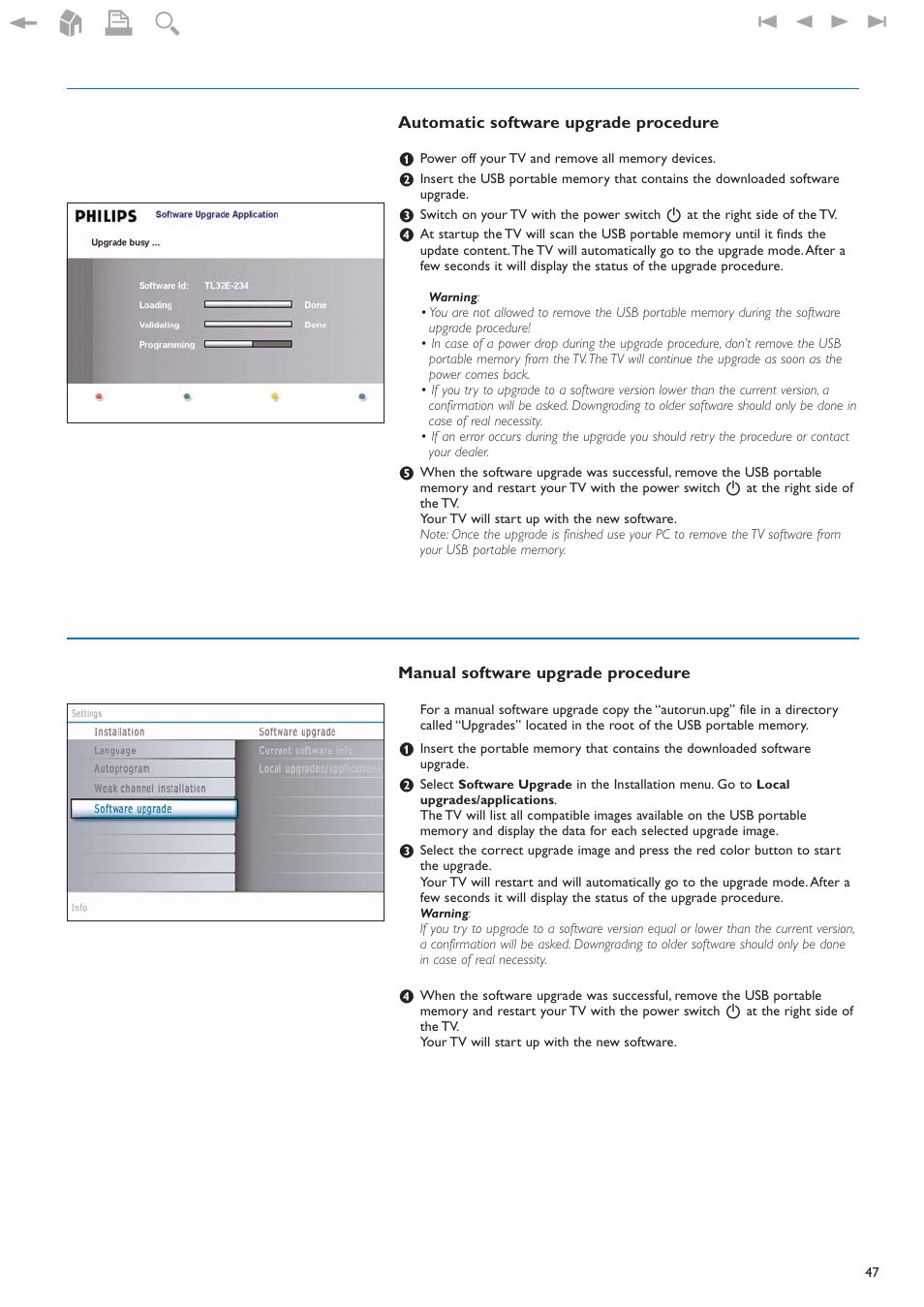Philips 42" LCD flat HDTV Pixel Plus 2 HD User Manual | Page 49 / 54