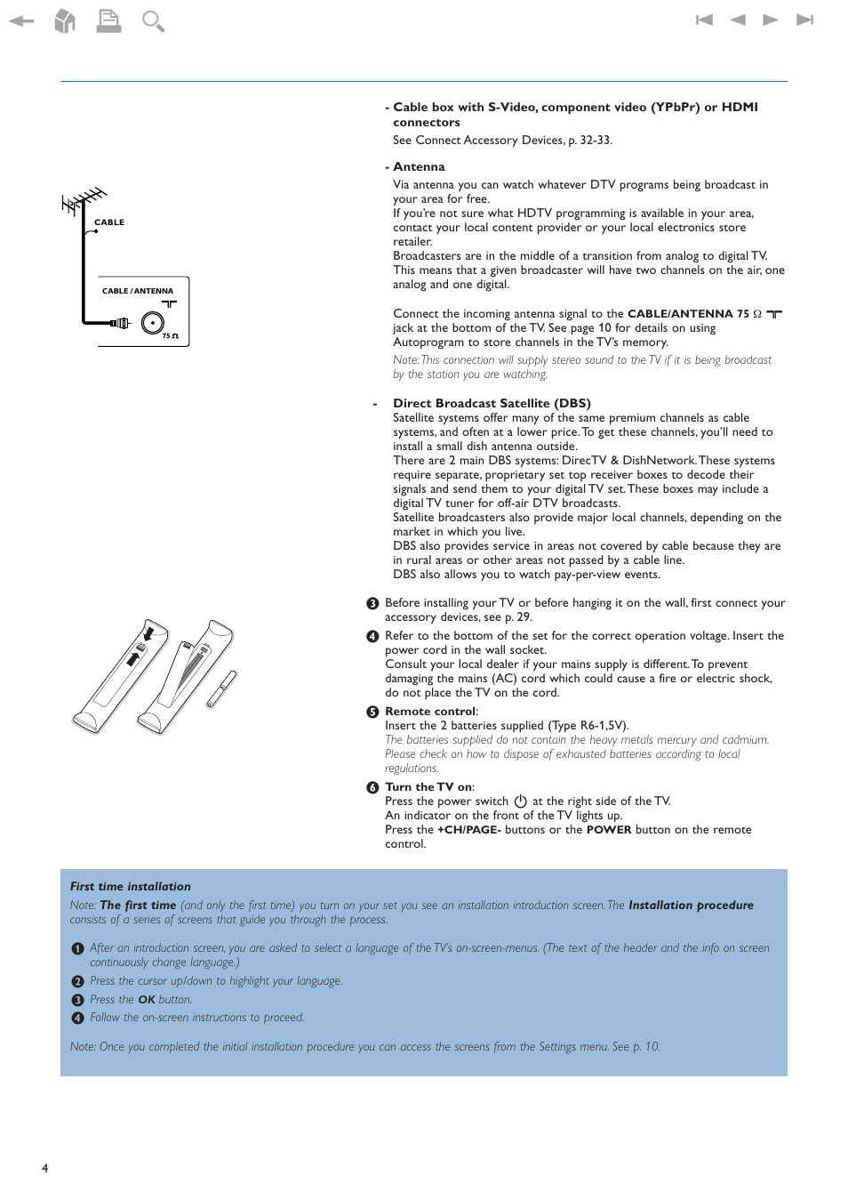 Philips 42" LCD flat HDTV Pixel Plus 2 HD User Manual | Page 6 / 54