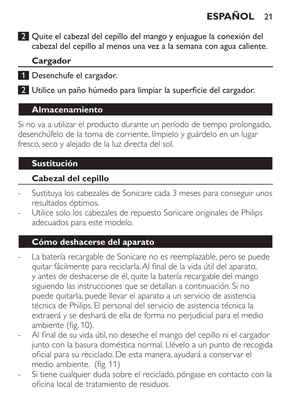 Philips HX6211-04 User Manual | Page 21 / 40