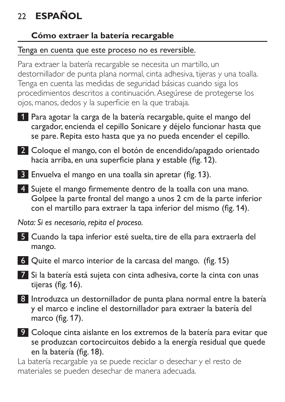 Philips HX6211-04 User Manual | Page 22 / 40