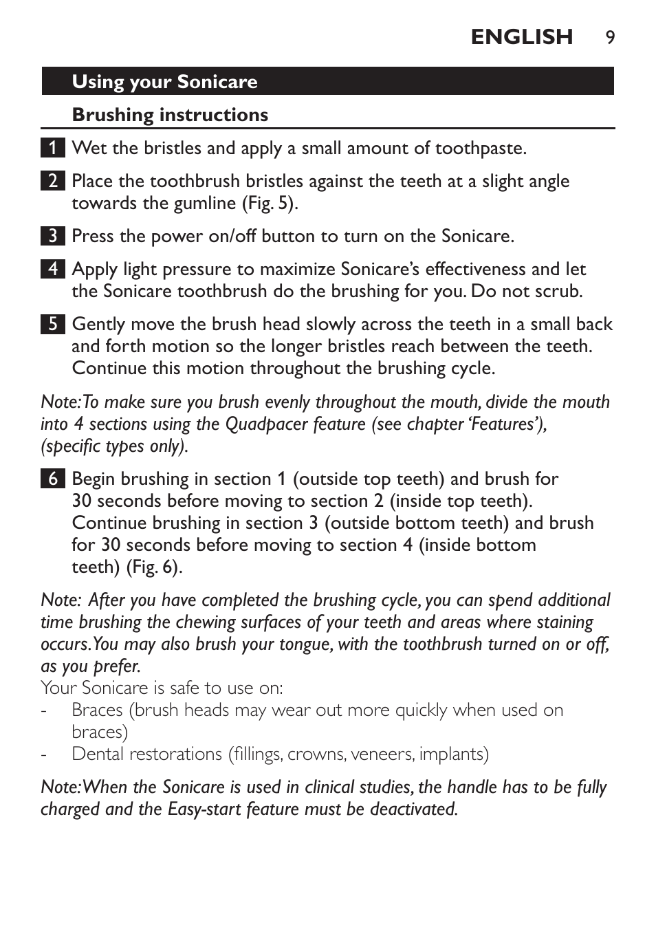 Philips HX6211-04 User Manual | Page 9 / 40