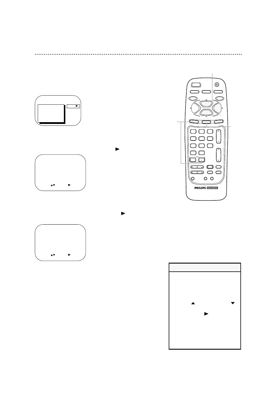 Repeat play 43, Helpful hints, Press the combi button, then press the menu button | Philips CCA134AT User Manual | Page 43 / 68