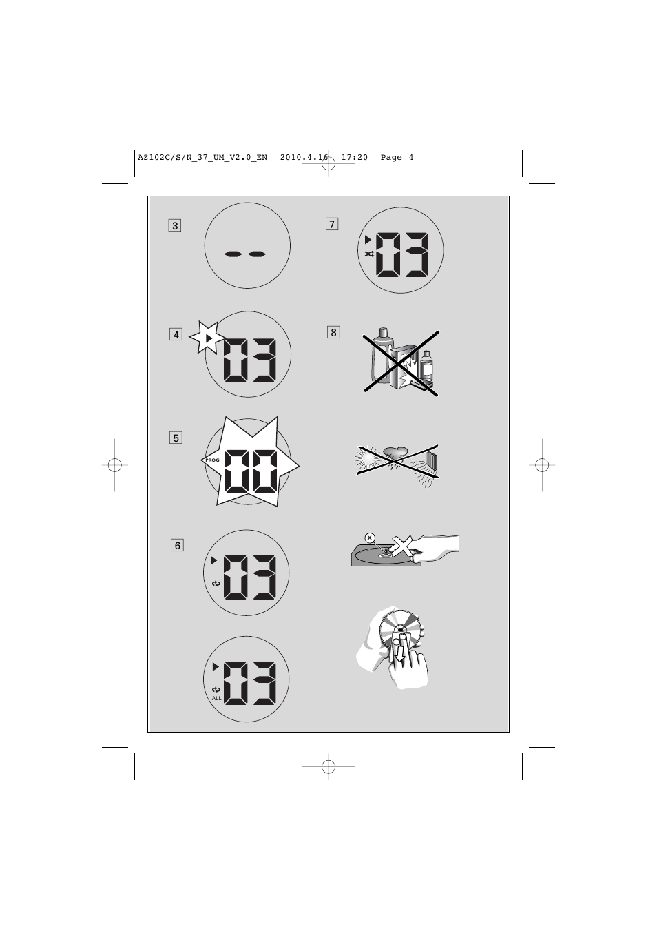 Philips AZ102C-37 User Manual | Page 4 / 17