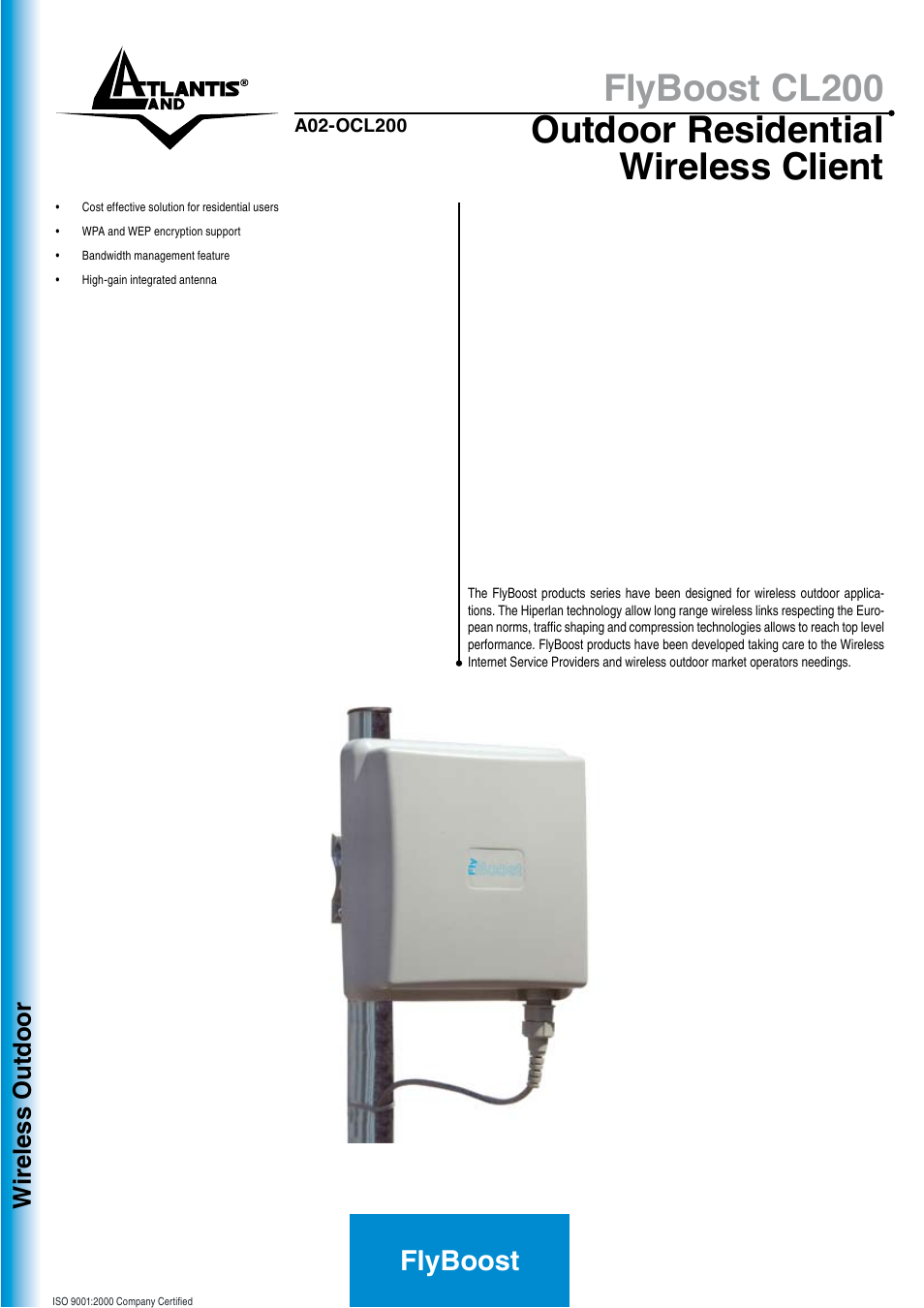 Atlantis Land FlyBoost CL200 User Manual | 2 pages