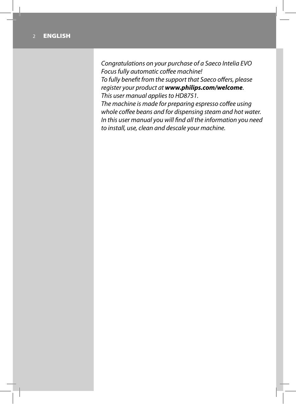 Philips HD8751-47 User Manual | Page 4 / 56
