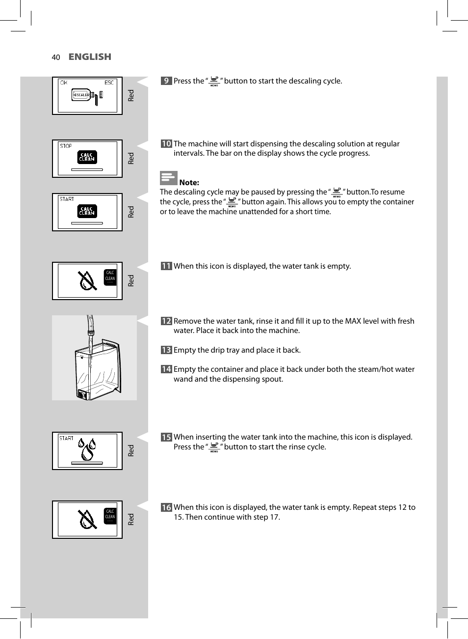 English | Philips HD8751-47 User Manual | Page 42 / 56