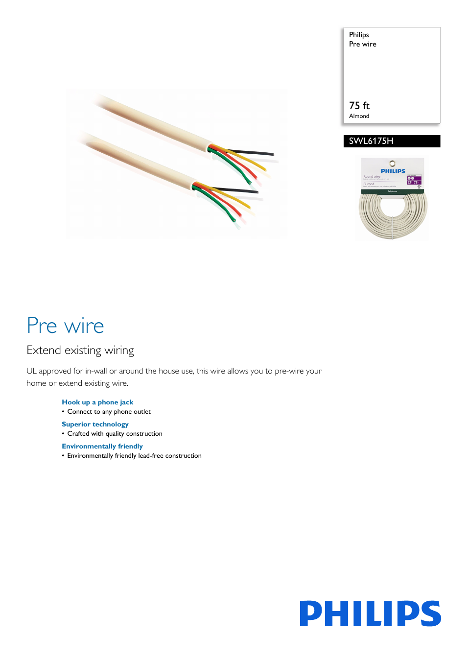 Philips SWL6175H-37 User Manual | 2 pages