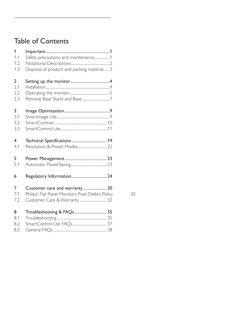Philips 273E3LSB-00 User Manual | Page 2 / 41