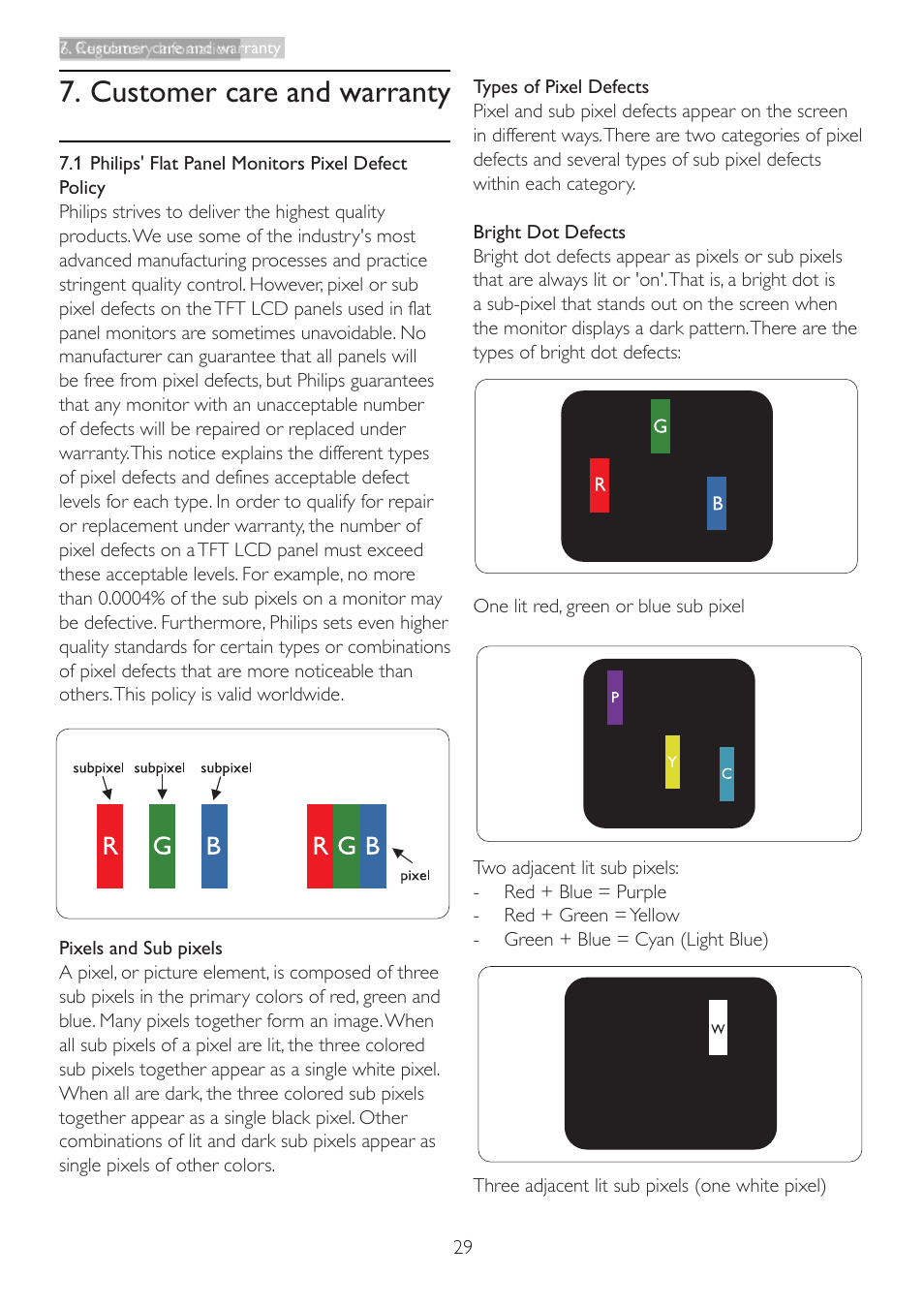 Customer care and warranty | Philips 273E3LSB-00 User Manual | Page 31 / 41