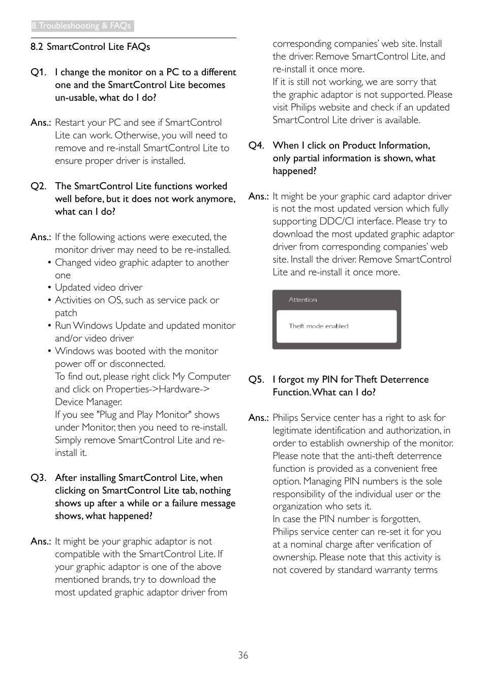 Philips 273E3LSB-00 User Manual | Page 38 / 41