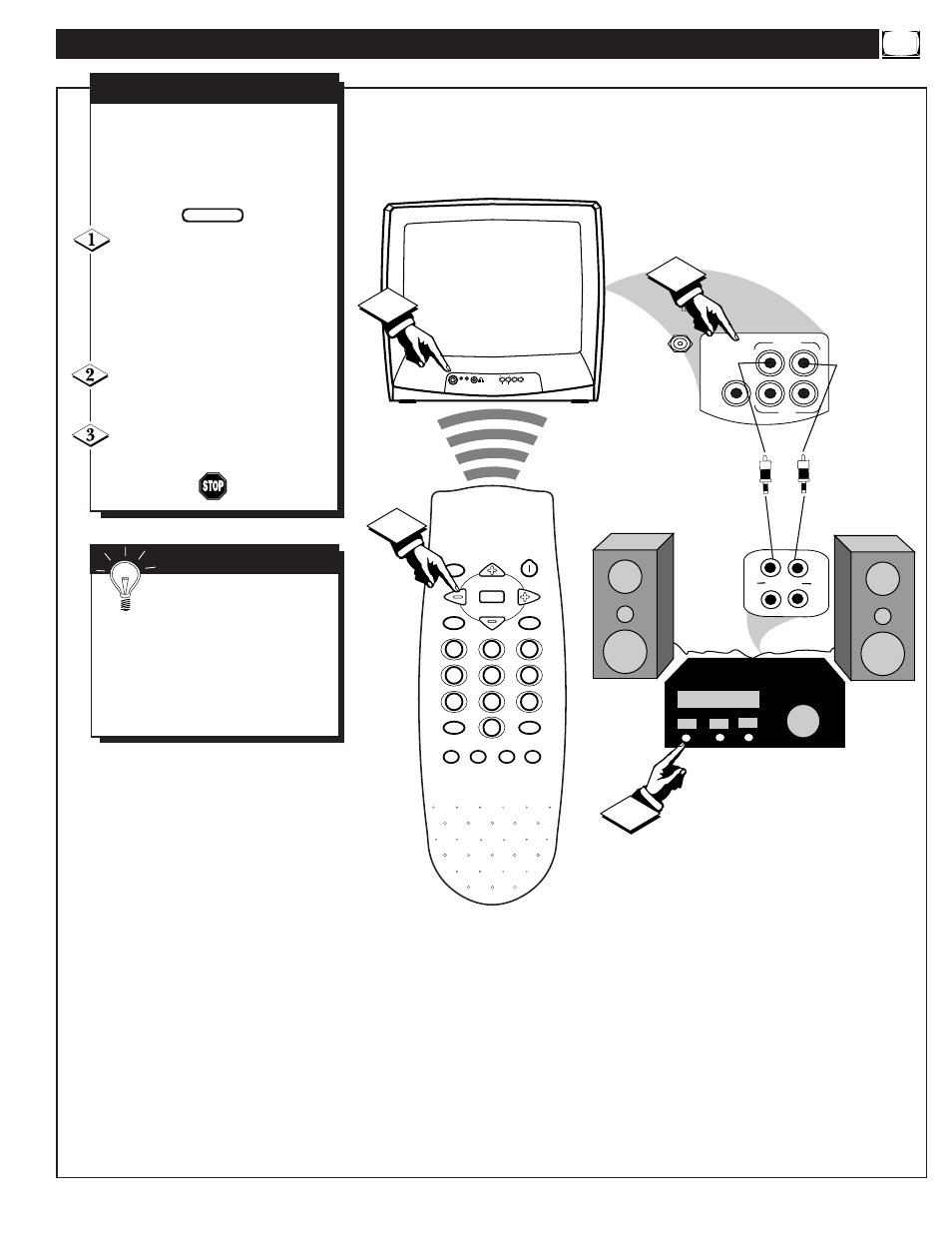 Ow to, Se the, Udio | Utput, Acks | Philips PS1964C User Manual | Page 21 / 28