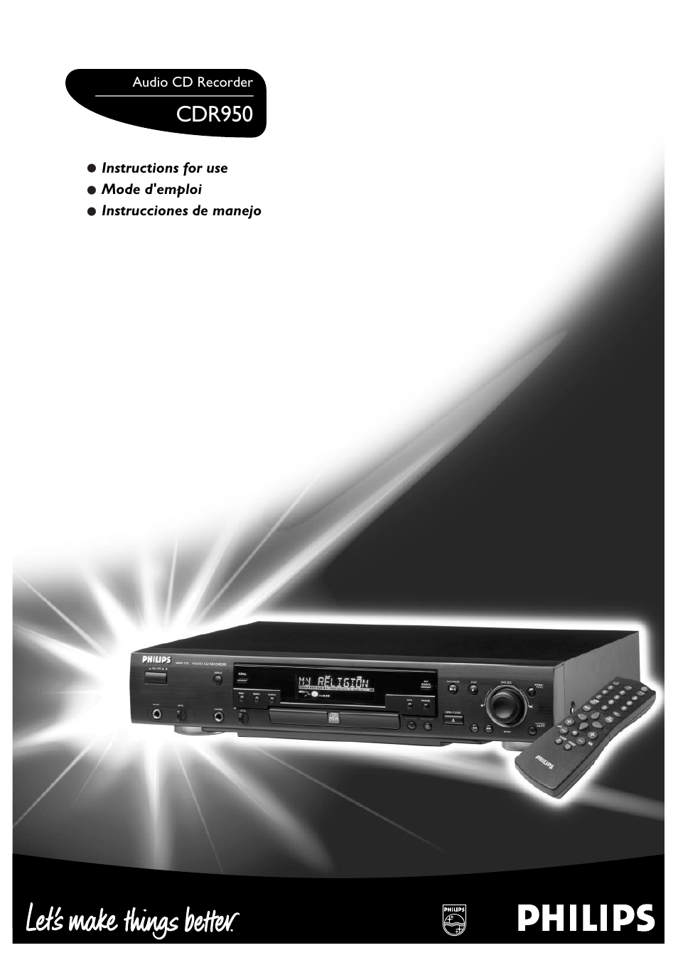 Philips CDR950BK User Manual | 29 pages