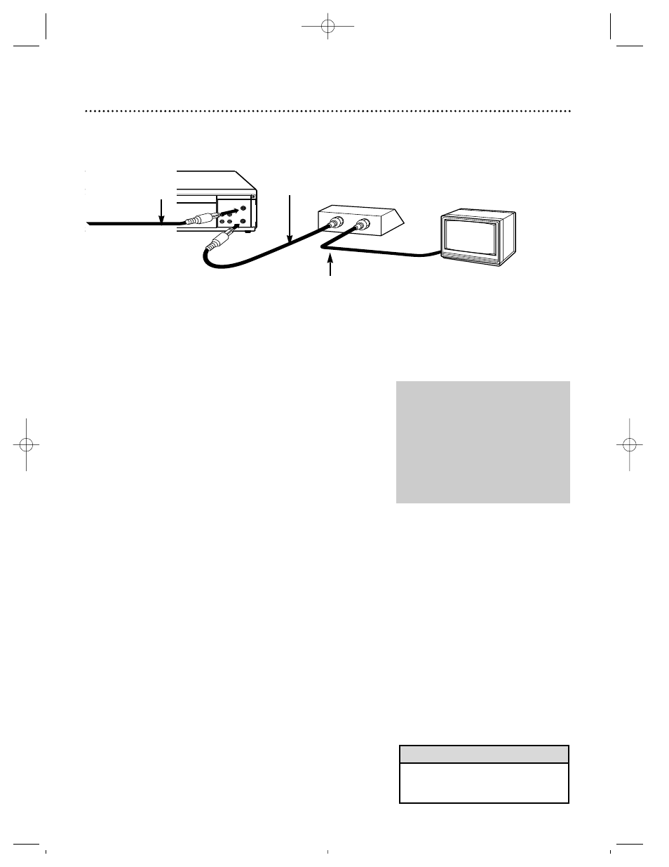 Changed insert new page, Hookups with a cable box (cont’d) 9 | Philips SVZ142AT99 User Manual | Page 9 / 48