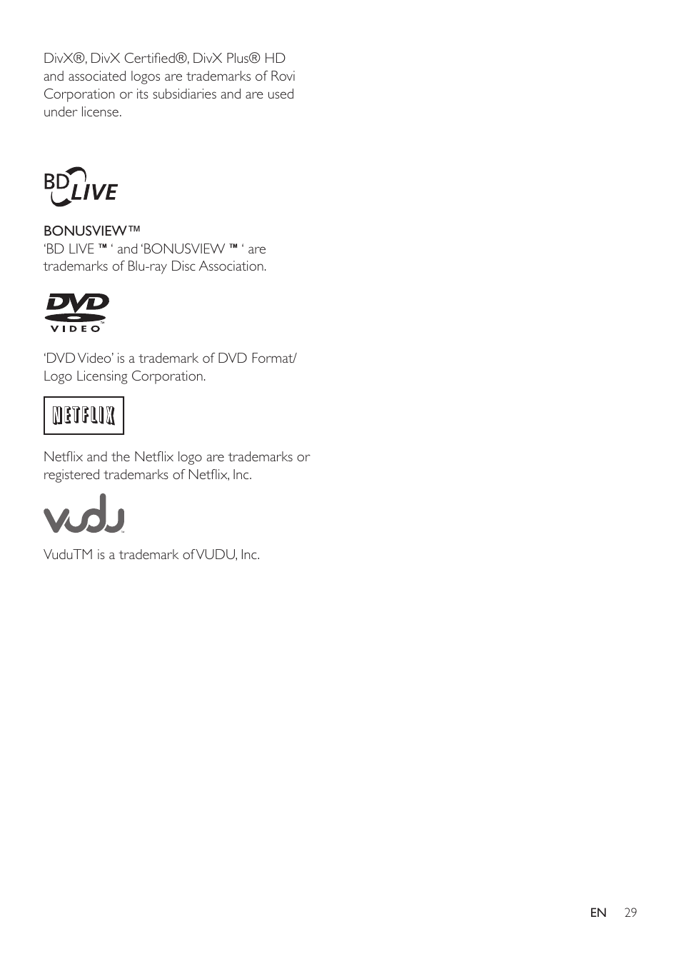 Philips BDP2185-F7 User Manual | Page 29 / 32