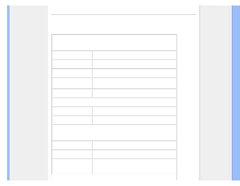 Technical specifications | Philips 220X1SW-27 User Manual | Page 32 / 87