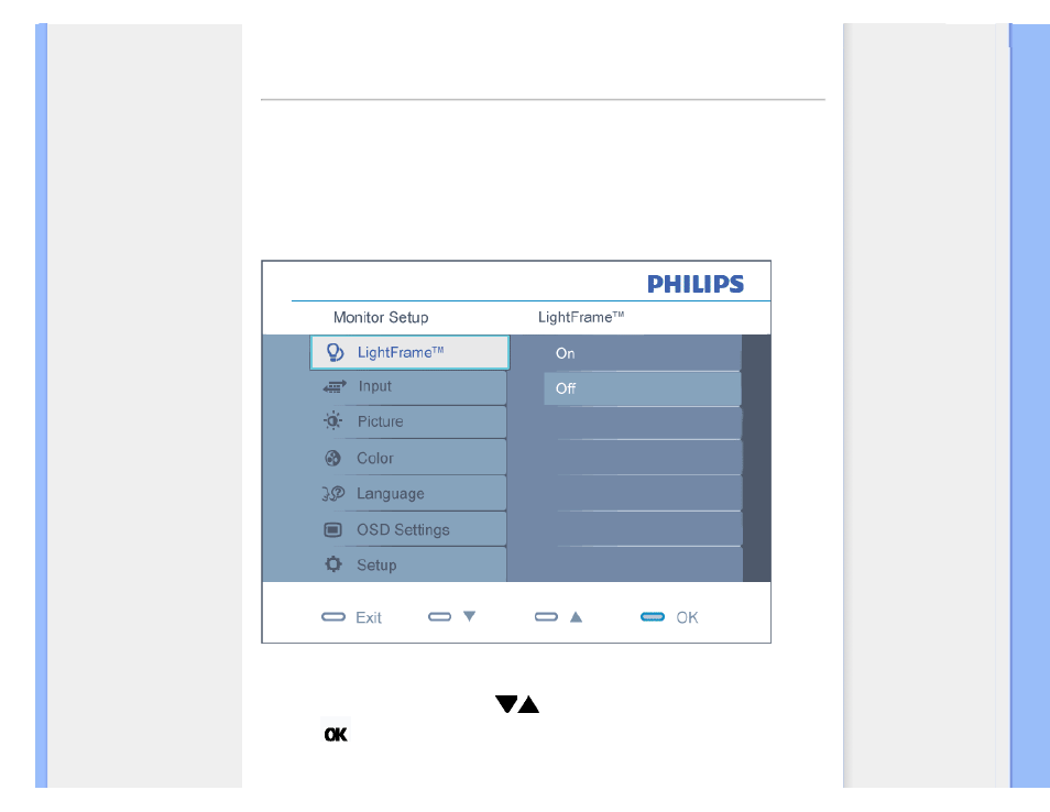 On-screen display | Philips 220X1SW-27 User Manual | Page 69 / 87